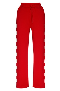 Красные брюки спортивного стиля Msgm