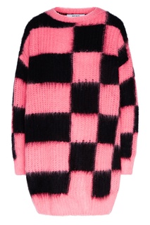 Черно-розовый джемпер Msgm