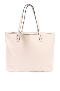 Светло-розовая сумка-шоппер с накладным карманом Etro