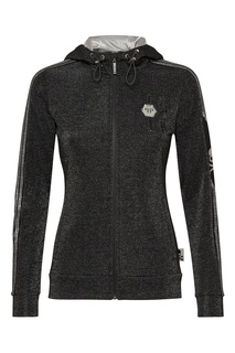 Темно-серая толстовка с люрексом Philipp Plein