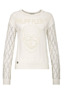 Вязаный свитер с кристаллами Philipp Plein