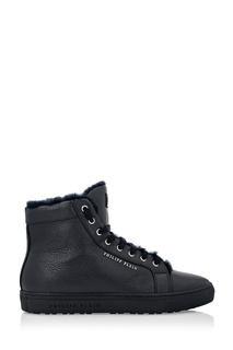 Высокие кеды синего цвета Philipp Plein