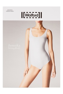 Белое боди с бретелями Wolford