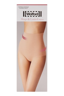 Бежевые корректирующие трусы Wolford