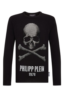 Черный джемпер с черепом Philipp Plein