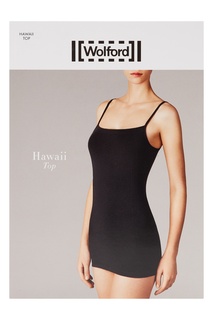 Черный топ с тонкими бретелями Wolford