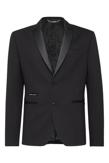 Черный пиджак с логотипом Philipp Plein