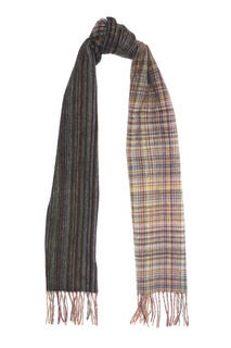 Шарф с комбинированным узором Paul Smith