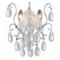 Бра SEVILIA AP2 SILVER Crystal lux