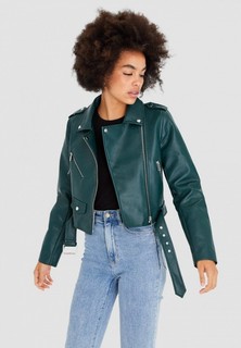 Куртка кожаная Stradivarius