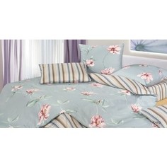 Комплект постельного белья Ecotex семейный, сатин, Гармоника Клер (4660054344299)