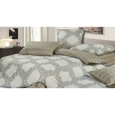 Комплект постельного белья Ecotex Евро, сатин, Гармоника Квилл (4680017866651)