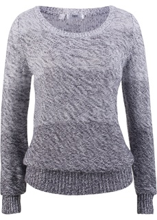 Пуловер меланж с цветовым переходом Bonprix