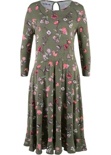 Платье дизайна Maite Kelly с принтом в цветочек и рукавом 3/4 Bonprix