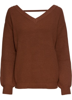 Пуловер с глубоким V-образным вырезом: классика гардероба Bonprix