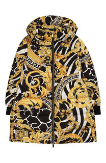 Пуховик с капюшоном Versace
