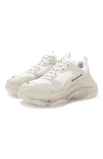 Комбинированные кроссовки Triple S Balenciaga