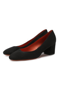 Замшевые туфли Santoni