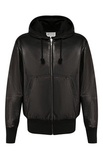 Двусторонный кожаный бомбер Maison Margiela
