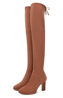 Замшевые ботфорты Stuart Weitzman