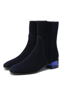 Замшевые ботильоны Stuart Weitzman