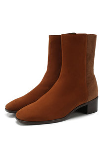 Замшевые ботильоны Stuart Weitzman