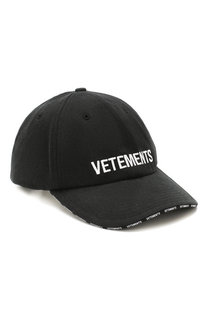 Хлопковая бейсболка Vetements