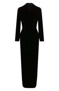 Платье из смеси вискозы и шелка Giorgio Armani