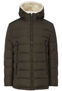 Утепленная куртка с отделкой меховой тканью Urban Fashion for men