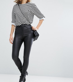 Супероблегающие джинсы из искусственной кожи с завышенной талией Dr Denim Solitaire