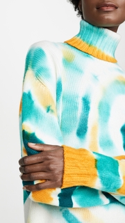 Prabal Gurung Andria Tie Dye Cashmere Turtleneck