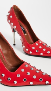 Area Polka Dot Studded Pumps