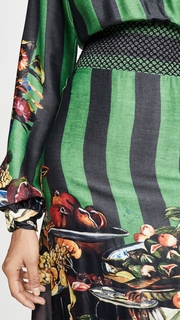 Stella Jean Striped Turtleneck Dress