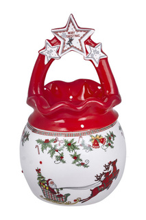 Ваза с крышкой DUE ESSE CHRISTMAS
