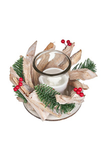 Подсвечник "Кантри натурале" DUE ESSE CHRISTMAS