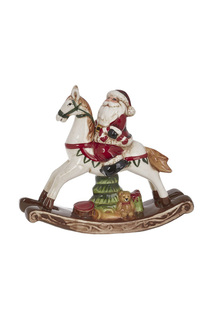 Лошадь-качалка с Дедом Морозом DUE ESSE CHRISTMAS