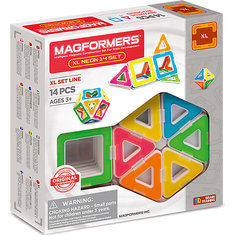 Магнитный конструктор Magformers XL Neon 14 set