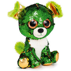 Мягкая игрушка Fancy "Щенок Изумруд", зелено-золотой