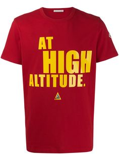 Moncler футболка с принтом At High Attitude