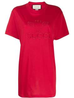 Gucci футболка с вышивкой Gucci Tennis