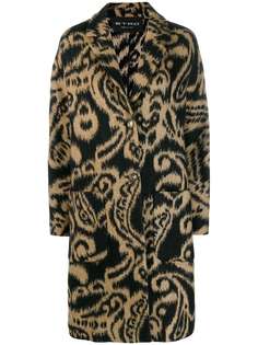Etro пальто с узором пейсли
