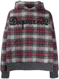 Dsquared2 худи оверсайз в клетку