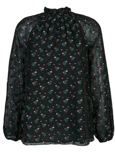 Cynthia Rowley блузка Florence со сборками на воротнике