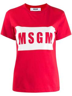 MSGM футболка с логотипом