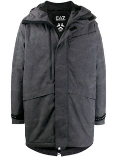 Ea7 Emporio Armani пуховик с капюшоном