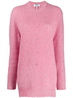 MSGM джемпер с кристаллами
