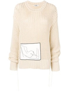 Jil Sander джемпер крупной вязки