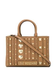 Love Moschino сумка-тоут с заклепками