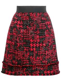 Dolce & Gabbana твидовая юбка мини
