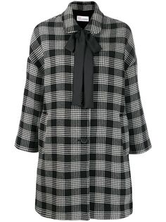 Red Valentino пальто в клетку глен